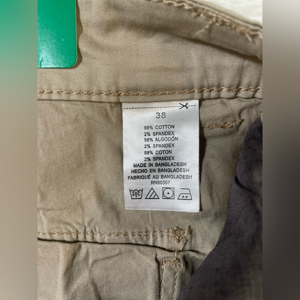 NEW UNIONBAY Relaxed Fit Flex Waist Cargo Shorts Khaki Tan Gorpcore Mens 38 XL - Picture 5 of 9